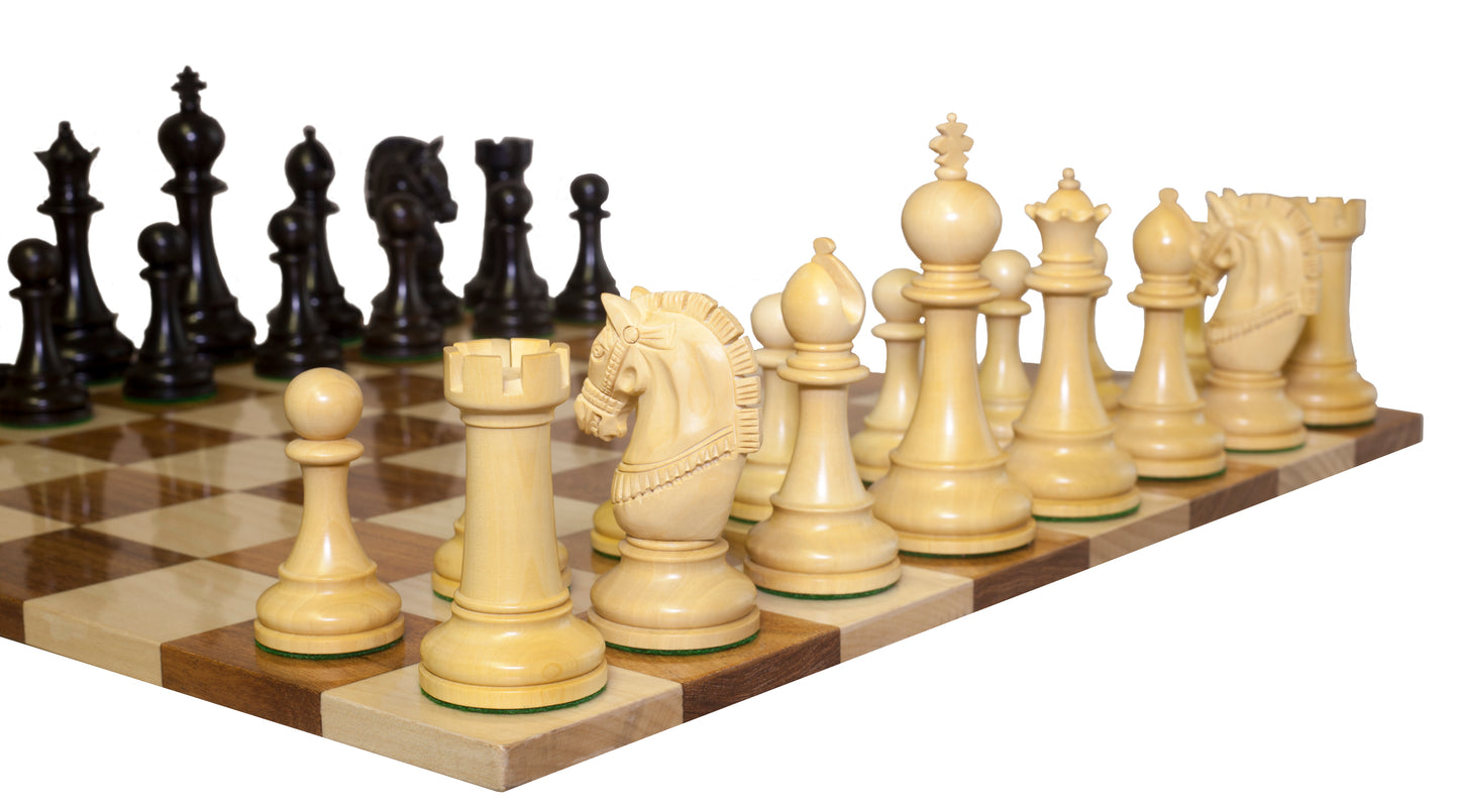 Double Sided Flat Acacia Solid Wood Chess Board (M)