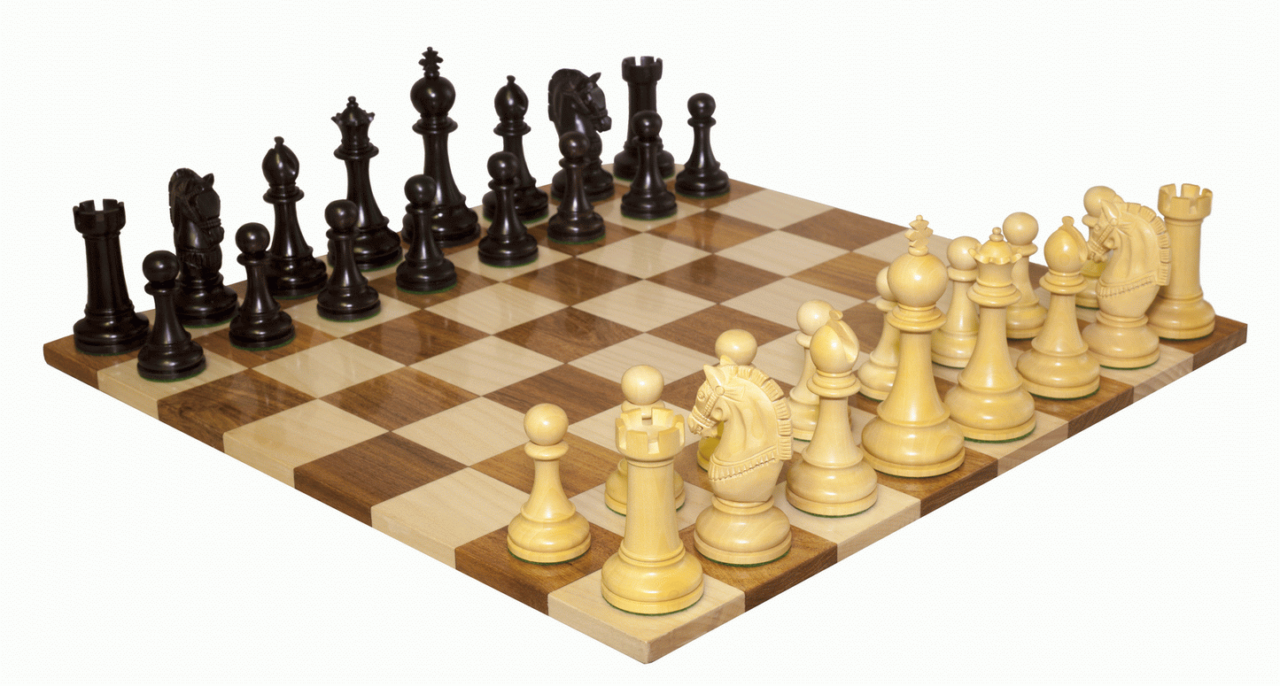 Double Sided Flat Acacia Solid Wood Chess Board (XL)