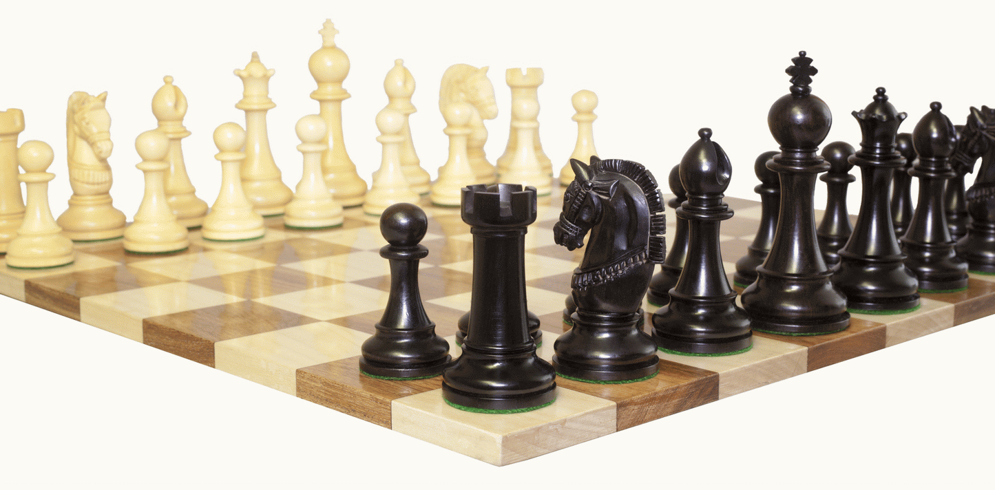 Double Sided Flat Acacia Solid Wood Chess Board (M)