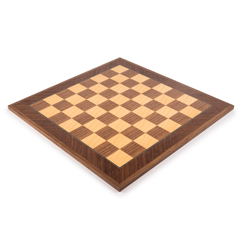 Rechapados Ferrer Deluxe Walnut Diagonal Chess Board (L)