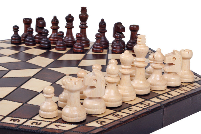 Three-Player Chess Set (Pieces and Board)