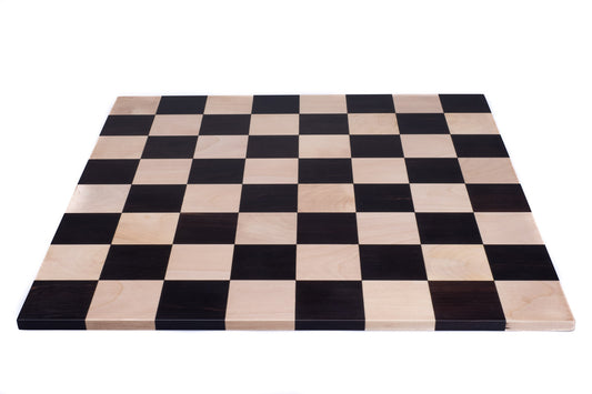 Double Sided Flat Ebony Solid Wood Chess Board (M)