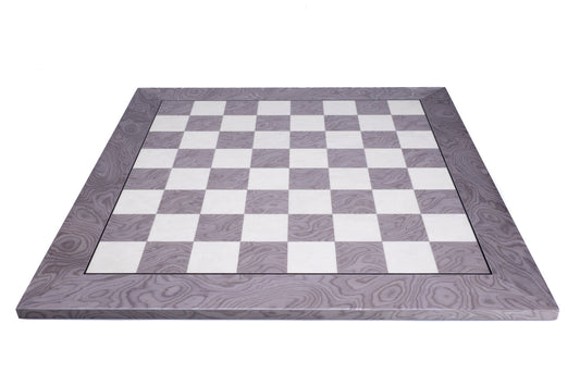 Rechapados Ferrer Deluxe Grey Ash Burl Chess Board