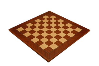 Rechapados Ferrer Deluxe Mahogany & Maple Diagonal Frame Chess Board (XL)